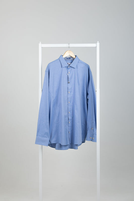 BUSINESS CLASSIC LS SHIRT - MEDIUM BLUE