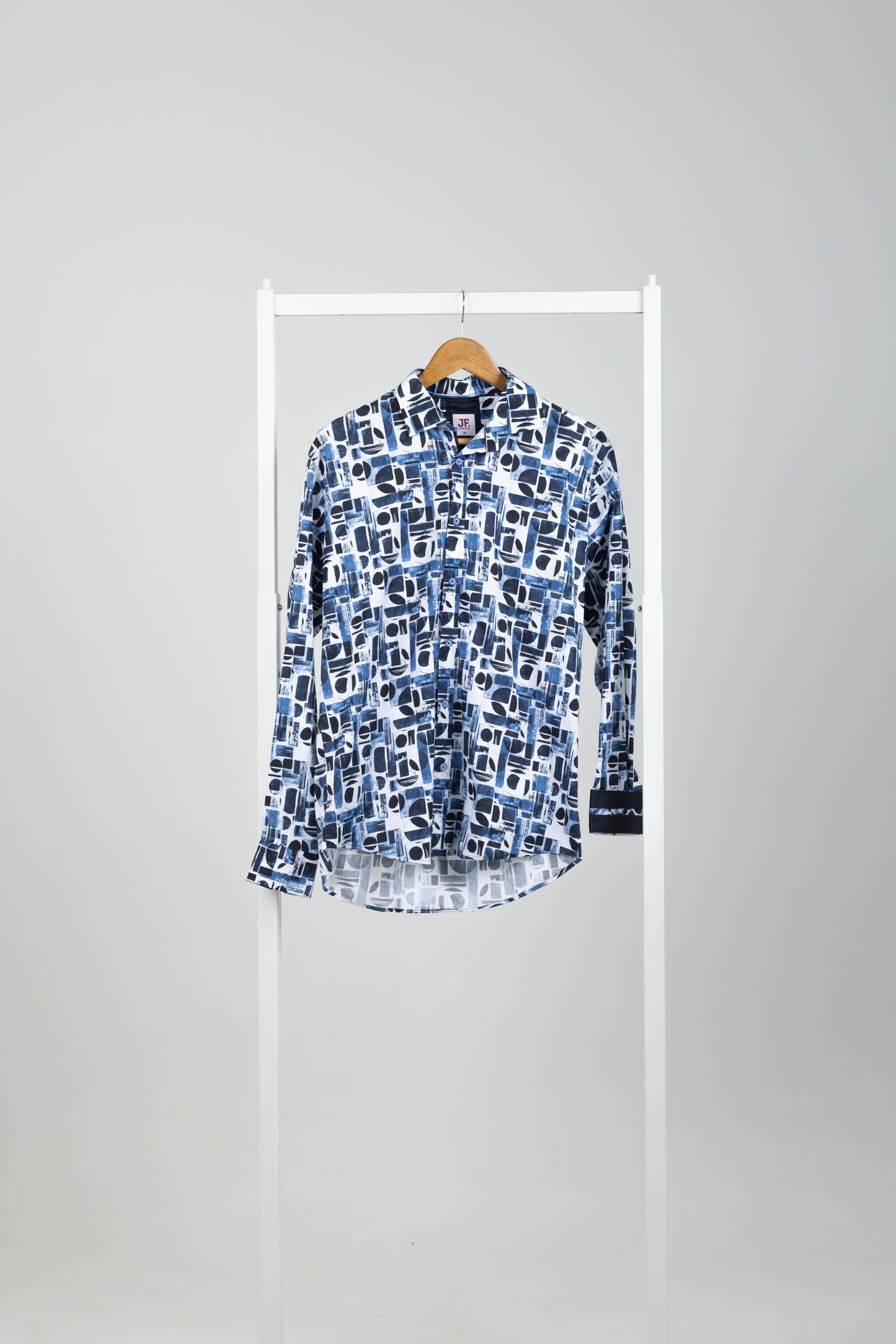 LS SHIRT - BLUE PRINT