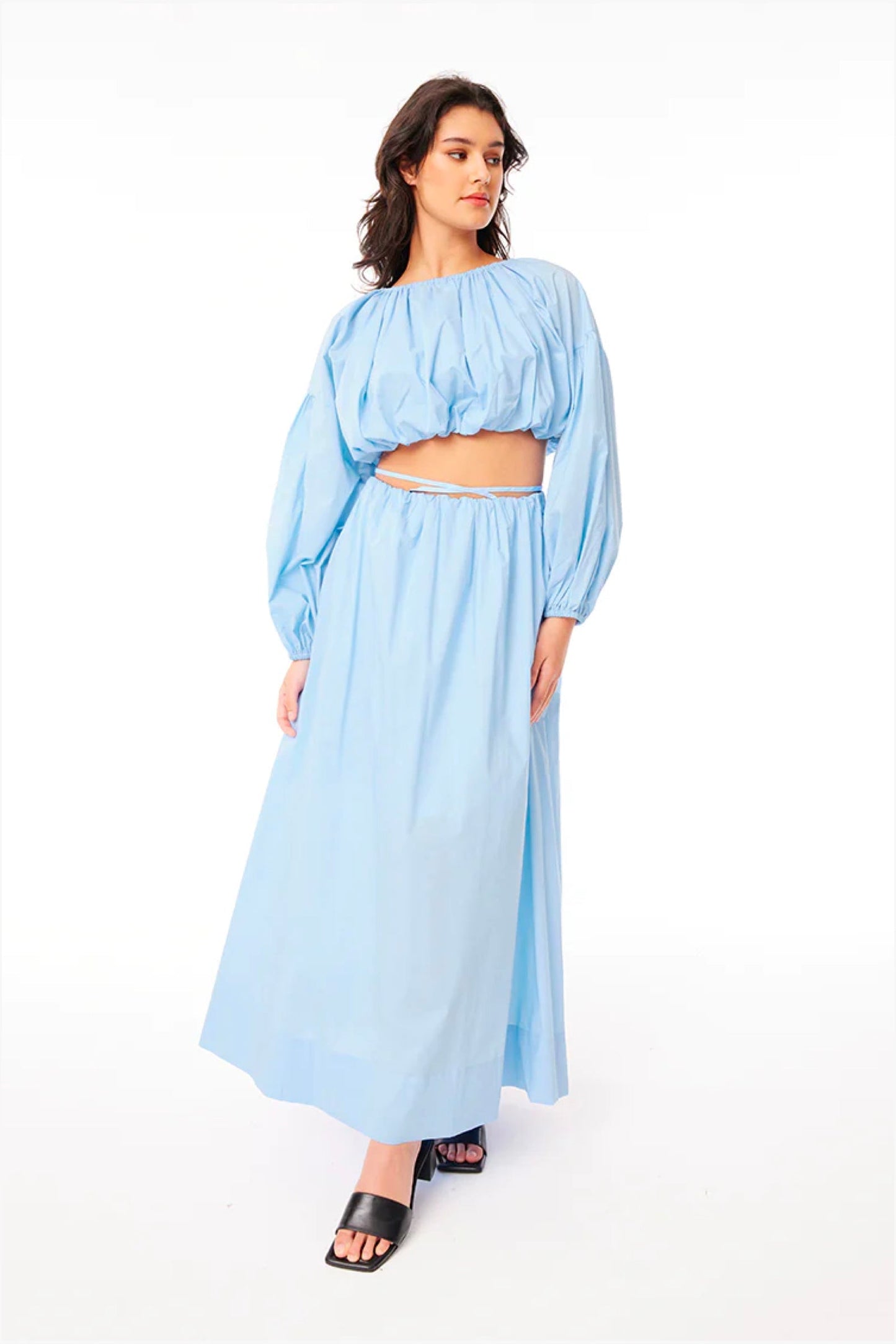 MONICA BRIDGETTE SKIRT - SKY BLUE